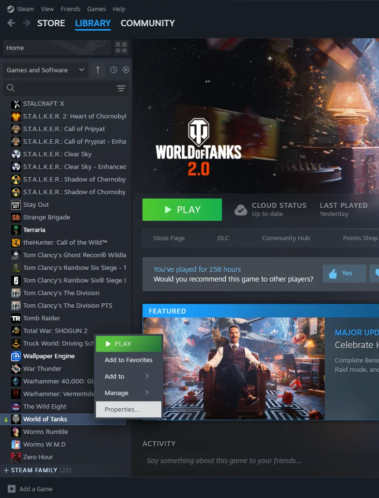 وریفای کردن فایل های بازی در استیم