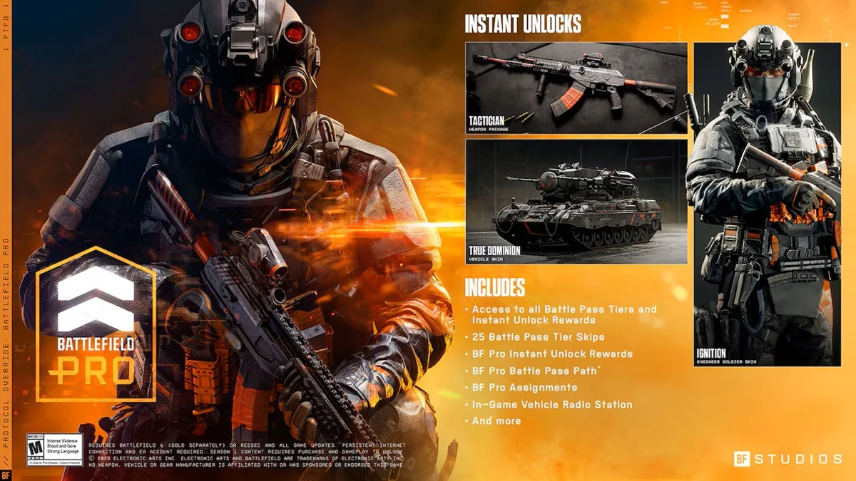 خرید Season 1 Battlefield Pro - Battlefield™ 6 and REDSEC
