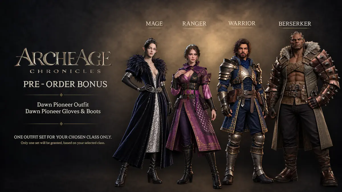جوایز پیش خرید ArcheAge Chronicles